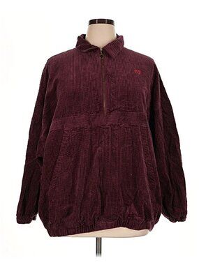 Lucy & Yak Hiezu Corduroy Jacket Burgundy XL / UK 18-20 Like New Organic Cotton